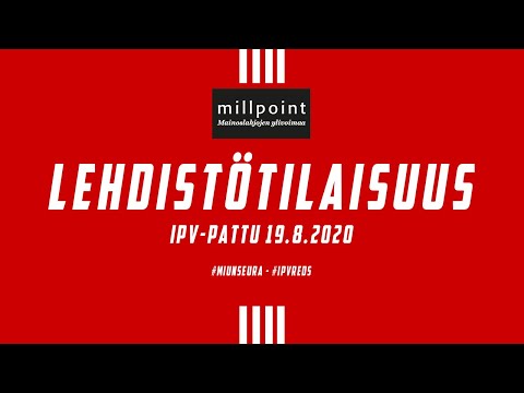 Lehdistötilaisuus IPV-PattU 19.08.2020