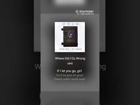 Where Did I Go Wrong, Cover.🎶🎤