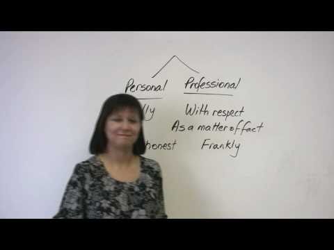 Professional English How to talk about your career