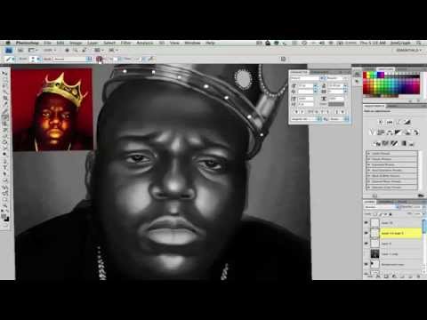 Notorious BIG Biggie Speed Painting by JimGraph Photoshop
