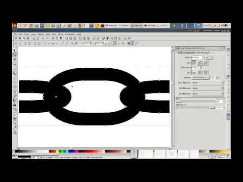 How to draw infinite chains in Inkscape