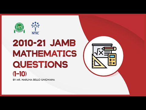 JAMB 2010-2021 MATH Questions on Logarithms  1 to 10 - NTIC Online Class #JAMB #Math