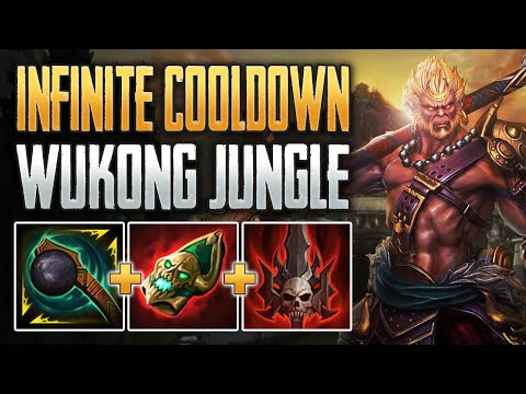 INFINITE COOLDOWN COMBOS! Sun Wukong Jungle Gameplay (SMITE Conquest)