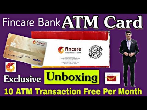 Fincare Bank Zero Balance Debit Card Unboxing ? || Fincare Bank Free Debit Card Review & Unboxing.. Video