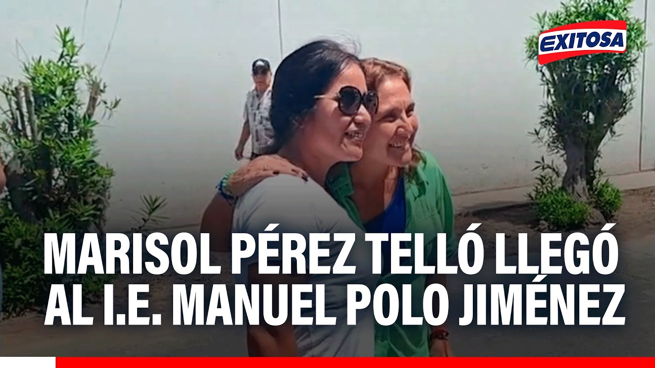 🔴🔵 Marisol Pérez Tello llegó a su centro de votación