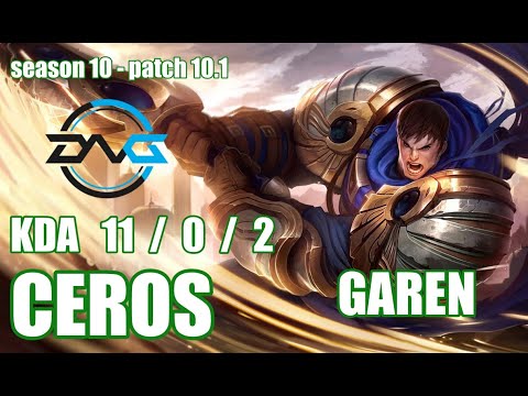 【日本サーバーさん/ガレンミッド】DFM CEROS ガレン(Garen) VS アーリ (Ahri) MID - Patch10.1 JP Ranked【LOL】