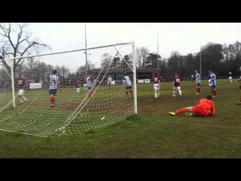 Potters Bar V Kettering Town 7/2/15 Tyler Hatherly hits crossbar
