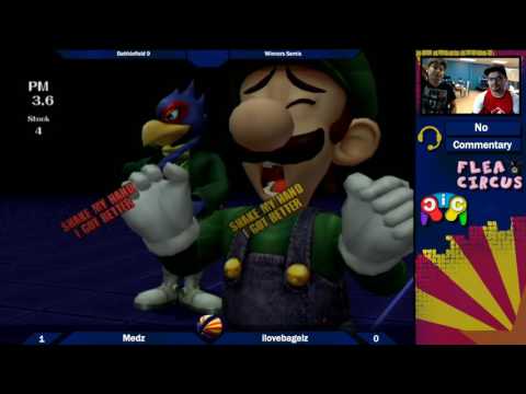 BF9: RG|Medz (Falco,Fox) vs ilovebagelz (Luigi) Winners Semis