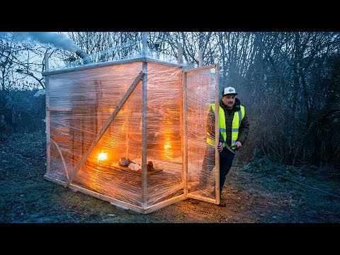 Vi tilbragte natten i et plastikindpakkede telt ved -6°C