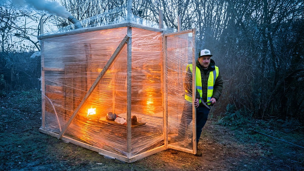We Spent the Night in a Plastic Wrap Tent at -6°C