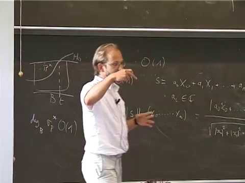 SummerSchool 20060802 1430 Chambert Loir - Arakelov geometry and equidistribution