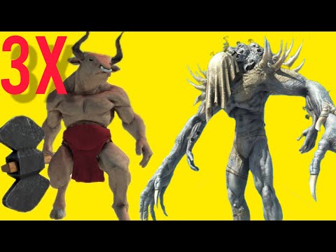 Animal Revolt Battle Simulator mobile. Scourge VS 3X Minotaur