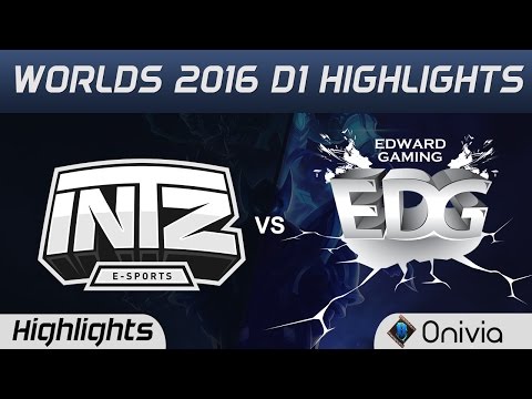 ITZ vs EDG Highlights Worlds 2016 D1 INTZ vs Edward Gaming