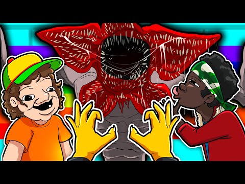 STRANGER THINGS 5 IN VR È ILLEGALE! 3 IMBECILLI CONTRO IL DEMOGORGONE GIGANTE! *AIUTO*