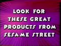Look For These Great Products From Sesame Street 1990 1995 Bumper