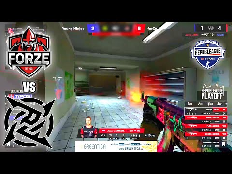 forZe vs Young Ninjas - REPUBLEAGUE TIPOS Season 1 | CSGO HIGHLIGHTS [GERMAN]