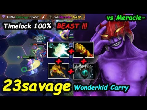 23savage - [Faceless Void] WonderKid 9K Carry Insane Timelock vs Meracle Dota 2 7.22 Pro Gameplay