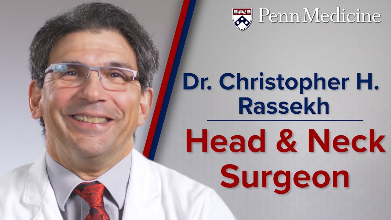 Watch video featuring Christopher H. Rassekh, MD on YouTube