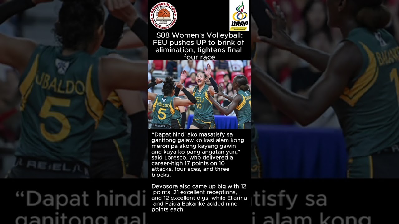 UAAP Women's Volleyball: FEU whips UP in 4 sets