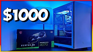 $1000 Gaming PC Build Guide - RTX 4070 & 13100 + Benchmarks