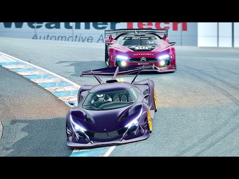 Apollo Intensa Emozione vs Citroen Gran Turismo Vision at Laguna Seca