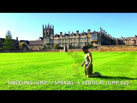 Body weight power exercises for the lower body