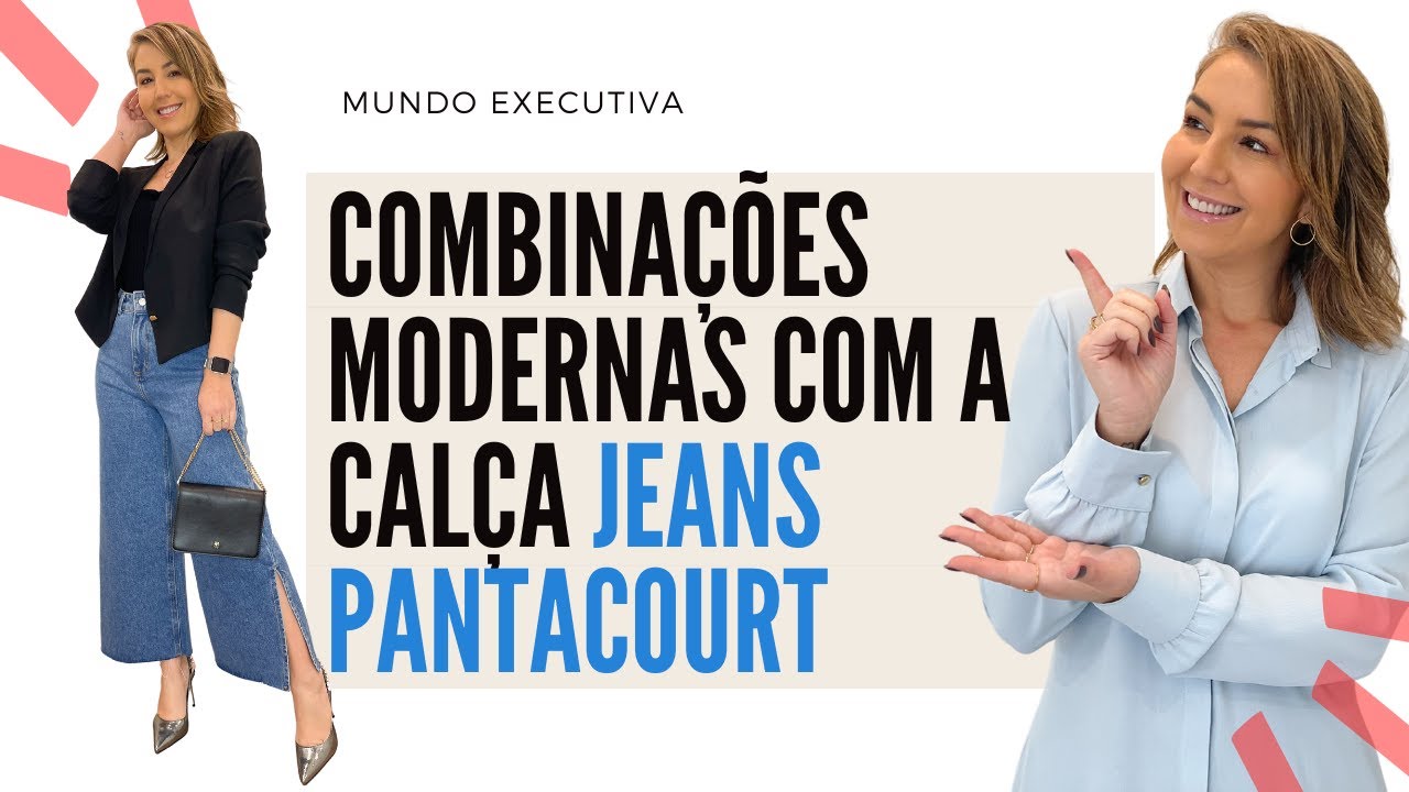COMBINAÇÕES MODERNAS COM A CALÇA JEANS PANTACOURT - Michelle Castro #pantacourt #calçajeans