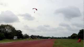 preview picture of video 'Static Line Skydive: Landing in Segamat Country Club'