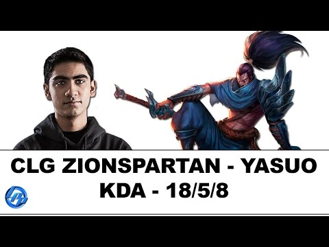 CLG ZionSpartan - Yasuo vs Sion - NA SoloQ