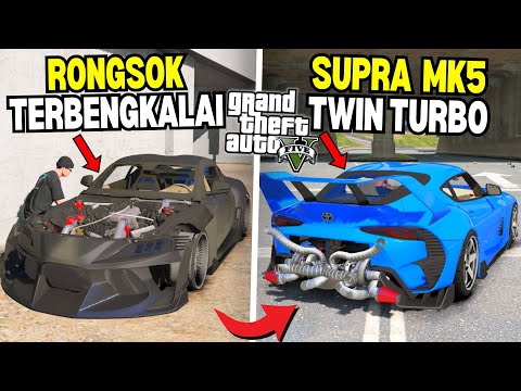 Aku Menemukan Mobil JDM Langka Supra Rongsok Terbengkalai di Kota - GTA 5 MOD