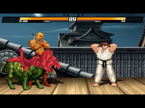 HE-MAN vs RYU - HIGHEST LEVEL AMAZING EPIC FIGHT!