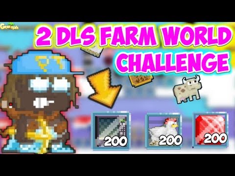 2 Dls Farm World Challenge ( Best World Ever ) | GrowTopia Video