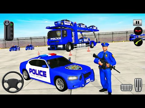 Grand Police Transport Truck 2021 - Best Police Car Driving Game - Android Gameplay