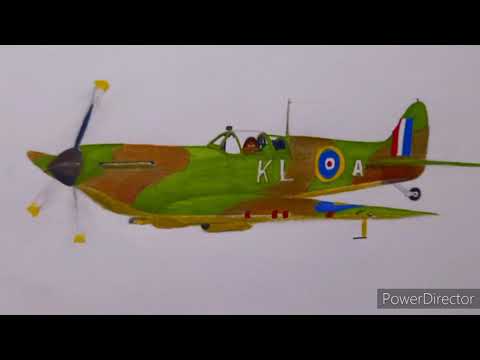 WW2 Spitfire quick drawing