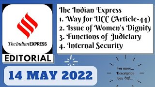 14th May 2022 | Gargi Classes The Indian Express Editorials and Ideas Analysis | By R.K. Lata