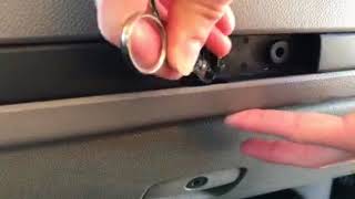 2008 Silverado Gmc upper latch compartment glovebox broken off how to open it