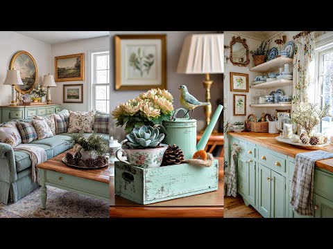 Vintage English Cottage Winter Home Decor 2026 | Layered Florals, Plaids and Warm Cozy Lighting