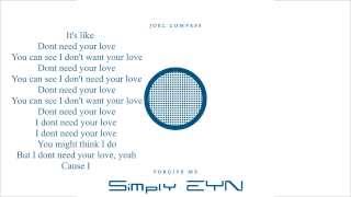 Joel Compass- Forgive Me Lyrics