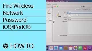 How to Find the iOS/iPadOS Wireless Network Password | HP Printers | @HPSupport