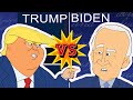 Trump Vs Biden Cartoon Rap Battle