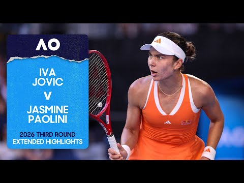 Iva Jovic v Jasmine Paolini Extended Highlights | Australian Open 2026 Third Round