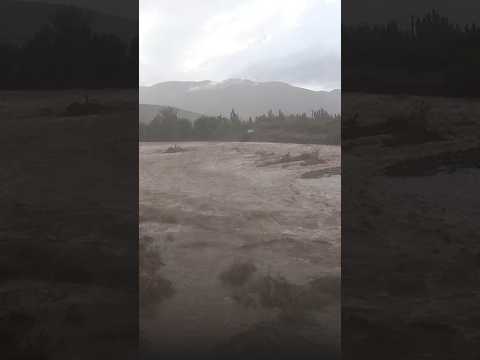 Ruta cortada por crecida del Río Illapel
