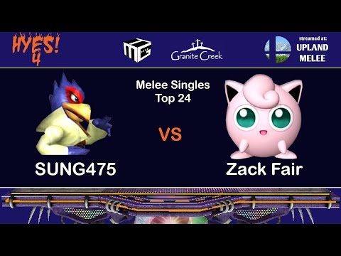 HYES! 4 - Melee Singles Top 24 - SUNG475 (Falco) vs Zack Fair (Jigglypuff)