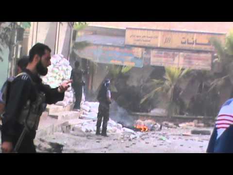 اشتباكات بين مقاتلي كتيبة محمد الفاتح وقوات النظام أثناء معارك تحرير عدة نقاط عسكرية في محيط معرة النعمان