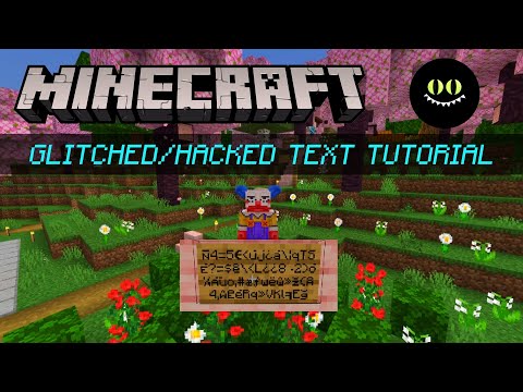 How To Get Glitched/Hacked Text in Minecraft Bedrock Edition / Pocket Edition (PE)