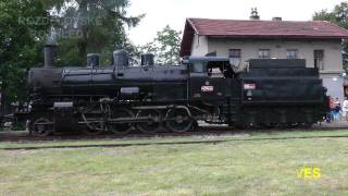 preview picture of video 'Parní lokomotiva 434.1100 (Čtyřkolák) - Muzejní železnice Kolešovka 2011'