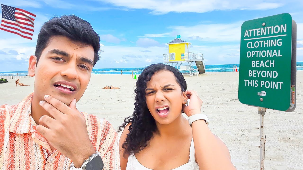 When a Desi Goes to an American Beach | Miami