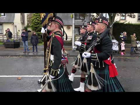 2 SCOTS The Royal Highland Fusiliers homecoming parade Penicuik 2018 - The Green Hills