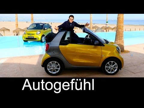 Smart fortwo Cabrio FULL REVIEW test driven all-new convertible passion/prime/Brabus tailormade 2016