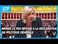 Marine Le Pen, sa réponse à la déclaration de politique générale de Gabriel Attal - 30/01/2024